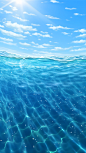 夏日海洋海面水面主题背景2