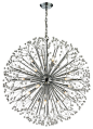 Starburst 19-Light Chandelier In Polished Chrome eclectic-chandeliers