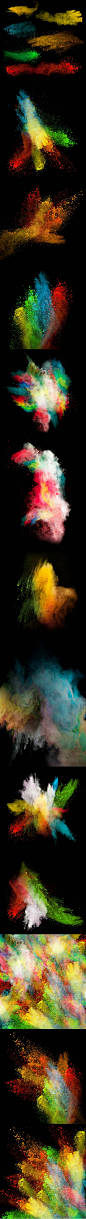 059黑底彩色粉末烟撞击碰撞迸裂冲击画面海报设计高清图片合集-淘宝网
