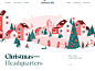 圣诞总部发布！ 网站例证印刷术网络设计假日圣诞节