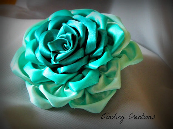 Satin ribbon flower:...