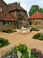 Manor House : The 15th Century Manor house is Grade II* listed. Our clients requested a garden layout to make the most of the gardens and grounds and to set the house within a gracious landscape fitting to its