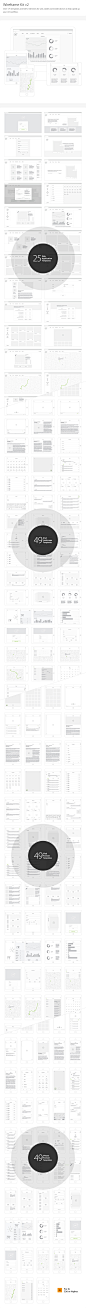 WIREFRAME KIT V2 : A huge collection of wireframe templates by your friends at UI8.net