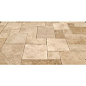 Light Walnut Travertine Roman Pattern - - floor tiles - philadelphia - by StoneMar Natural Stone Company LLC