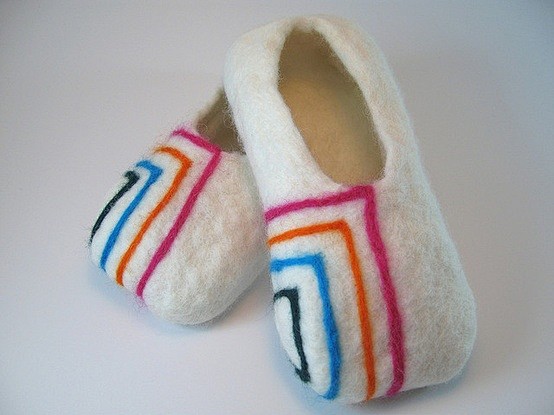 Felted Wool Slippers...