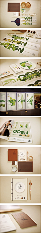 VI 餐饮 美食 绿色 餐馆 设计 模板 VIS 品牌 小吃 小城知味餐厅欣赏 Vi 平面 @北坤人素材