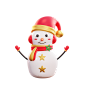 Snowman - 20款3D矢量圣诞节插画图标素材下载 Christmas - 3D Icon Premium Pack .blender .psd .figma