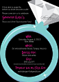 Bachelorette Party Invitation  Tiffany themed by SwishDesigns