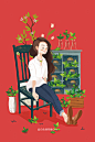 关于女孩和植物之间的故事<br/>by 桔Piang