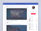 Facebook Redesign Concepts – Muzli -Design Inspiration : via Muzli design inspiration