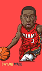 NBA全明星人物漫画手机壁纸