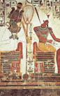 silentlyyell:

Tomb of Nefertari Atum and Osiris.
