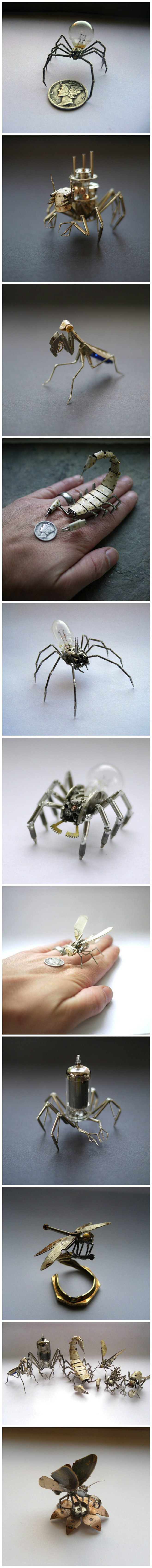   钟表配件制造的微小的机械昆虫（pic...