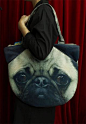 Benwin 香港设计师宠物系列八哥犬单肩包-淘宝网