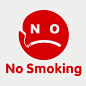 家居装饰客厅沙发电视卧室背景创意墙贴禁止吸烟 no smoking-tmall.com天猫