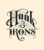 HOOK & IRONS CO. by Ginger Monkey, via Behance: 