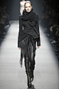 Haider Ackermann, black jacket, pants, scarf