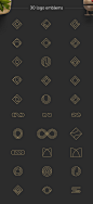 简洁商业设计LOGO图标设计极简酷炫的线性几何标志标志素材logo