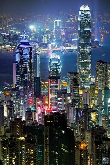 城市之光，香港。 