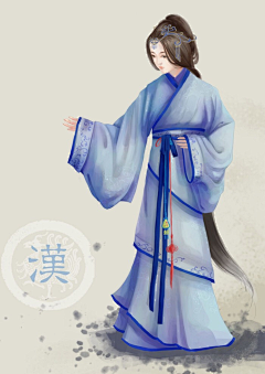 打翻糖果盒采集到动漫女服装（古风）