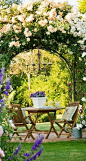 Lovely patio arbor