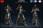 Human Female Darkelf Medium Armor, Satoshi  Arakawa : This is a Darkelf Armor I created for EQN Landmark for Sony Online Entertainment, now Daybreak Games Company. The head is a custom one I built that is not used in the game.  The textures were all conso