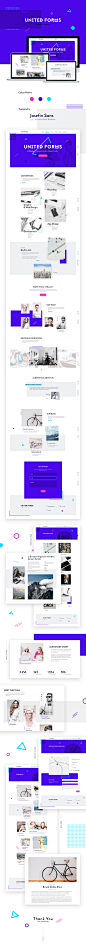 United Forms Creative Agency : United Forms is a new modern and clean creative PSD template designed especially for creative studios, agencies and freelancers.