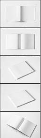 空白画册模板psd分层版式封面效果图贴图样机素材源文件