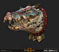 Total War: Warhammer 2 -Kroxigors, Matthew Davis : Kroxigor for Total War: Warhammer 2. Posted with and without warpaint to show off the skin textures better.

Weapons and concept by Rich Carey