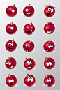 红色水果表情包元素