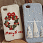 【圣诞结】白日梦原创槲寄生圣诞树羊毛毡手工毡IPHONE4S/5手机壳
