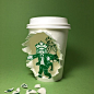 Artist Reveals The Hidden Life Of Starbucks’ Mermaid By Transforming Their Cups : South Korean illustrator Soo Min Kim is kidnapping the iconic Starbucks mermaid, placing her into funny everyday situations, and his social media followers are loving it. Fr