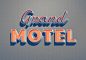 Grand Motel 特效字体源文件下载 - 提供国外资源源文件下载分享