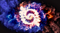 “冰与火”对撞爆炸logo展示火焰特效视频片头PR模板-PR模板网