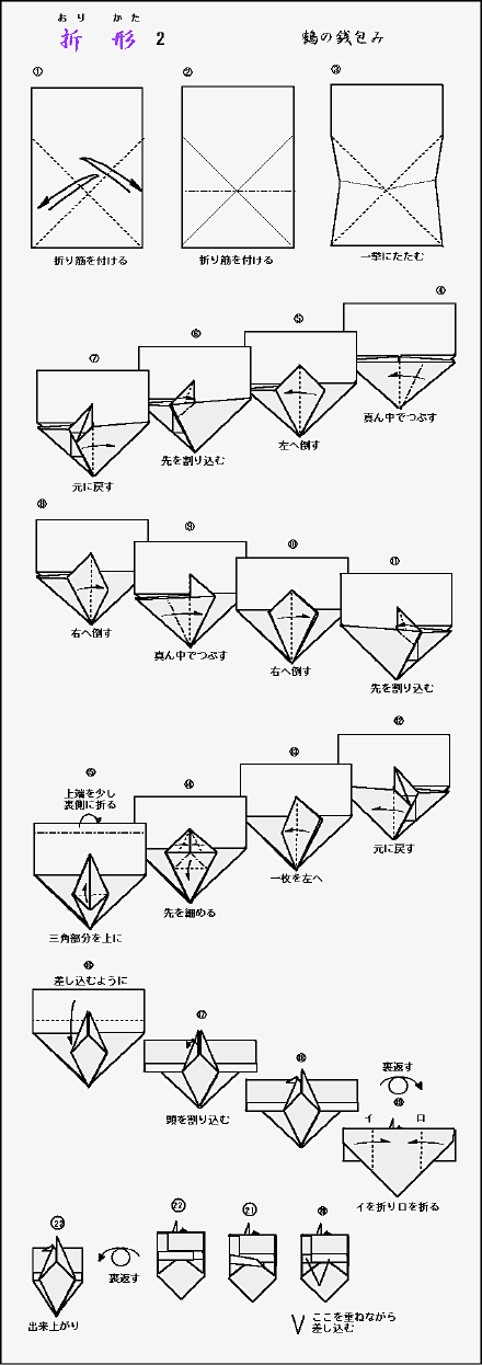 日本常用的10种折形方式