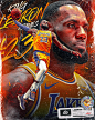 Nba Poster | Lebron James | Los Angeles Lakers
