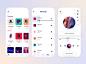 Music App UIX screen mode minimal light interface device startup music