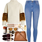 A fashion look from October 2016 featuring wool sweaters, skinny jeans and Fendi. Browse and shop related looks.