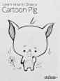 How to Draw a Cartoon Pig: