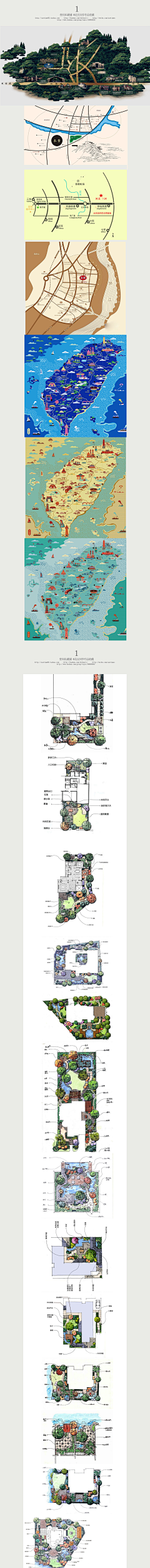 ^燕飞来^采集到01手绘地图