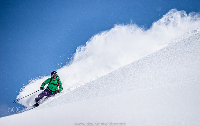 Powder Skiing in the...