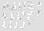 #设计秀# 一组良心教程，肌肉、透视、手脚、动态参考应有尽有！喜欢可以参考，转需~（作者： damaimikaz ​​）​​ ​​​​