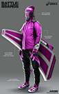 BATTLE OF THE BRANDS: SnowBoarding Category : Nike, Adidas and Under Armour SciFi Snowboarding Sports Personal Concept Art Series