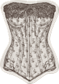 欧式复古古典唯美花卉纹理蕾丝免抠PNG图案 手账设计PS素材 (86)