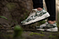 House of Hackney x PUMA R698 Evo “Midnight Garden & Palm” Pack : House of Hackney's latest collaborative effort with footwear brand PUMA is on two new pairs of R698 Evo sneakers. The "Midnight Garden and Palm" shoe pack consists of alternati