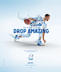 Steph Curry for Brita "Drink Amazing" : Campaign images of NBA MVP Steph Curry for Brita water. Campaign speaks to making every drop amazing. Your body is 60 percent water make every drop you drink amazing with Brita Filtered water. 
