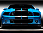 Black, blue and gorgeous all over Ford Mustang Shelby GT500