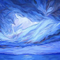 Eric Hosford云涌系列作品。艺术家Eric Hosford的作品，带你感受风里云涌，当海是倒过来的天，云是卷起来的，这样的大自然，你是否觉得美丽？利用云、水、烟的流动，来展现自然之力，将人立于天空和大海之间，云卷云舒也预示着人类与大自然之间的关系。