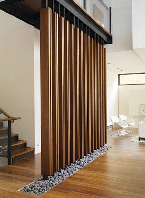 Wood SCREEN wall wit...