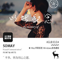 Somay-以此纪念PS字体素材美工字体...